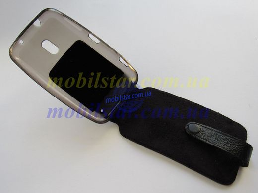 Шкіряний чохол-фліп для Nokia 620 чорний