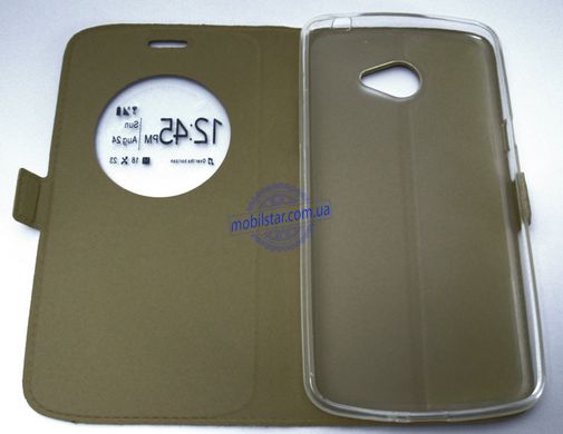 Чохол-книжка для LG K5, LG X220, LG K5 X220 Dual Sim золотиста "Window"
