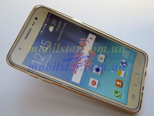 Силікон для Samsung J510, Samsung J5 золотистий
