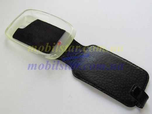 Кожаный чехол-флип для HTC Explorer A310e черный