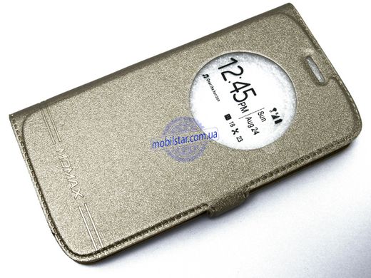 Чехол-книжка для LG K5, LG X220, LG K5 X220 Dual Sim золотистая "Window"