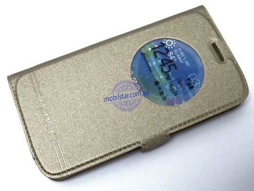 Чехол-книжка для LG K5, LG X220, LG K5 X220 Dual Sim золотистая "Window"