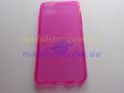 Силикон для IPhone 6G, Phone 6S розовый глянцевый