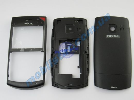 Корпус телефону Nokia X2-01 чорний. High Copy