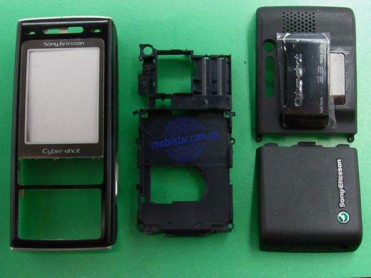 Корпус телефону Sony Ericsson K800 чорний High Copy