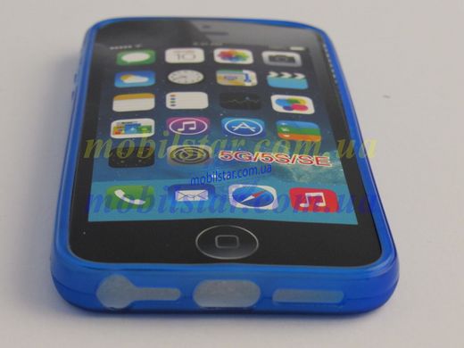 Силикон для IPhone 5G, Phone 5S синий