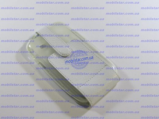Шкіряний чохол-фліп для Samsung I8190, Samsung S3 mini білий