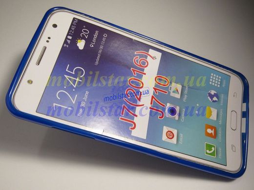 Силикон для Samsung J710, Samsung J7 синий
