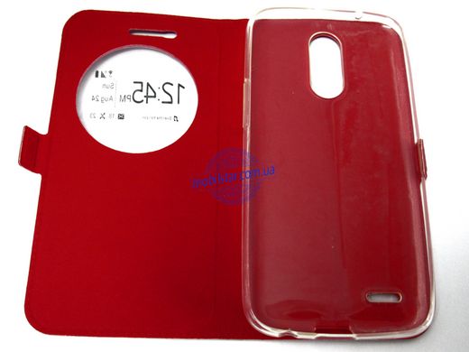 Чохол-книжка для LG K10 (2017), LG M250 червона "Window"