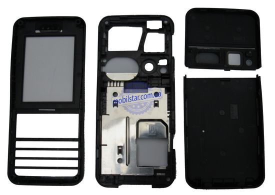 Корпус телефону Sony Ericsson G502 чорний High Copy